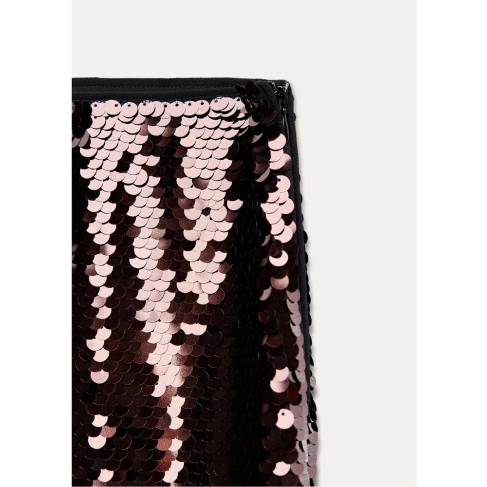 Zara Sequin Midi Skirt NWT